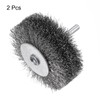 sourcing map 2PCS Wire Wheel Brush for Drill Attachment 3"