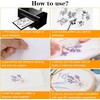 Embroidery Sheet, Water-Soluble Sheets for Embroidery, A4 Paper, 2 Sheets,