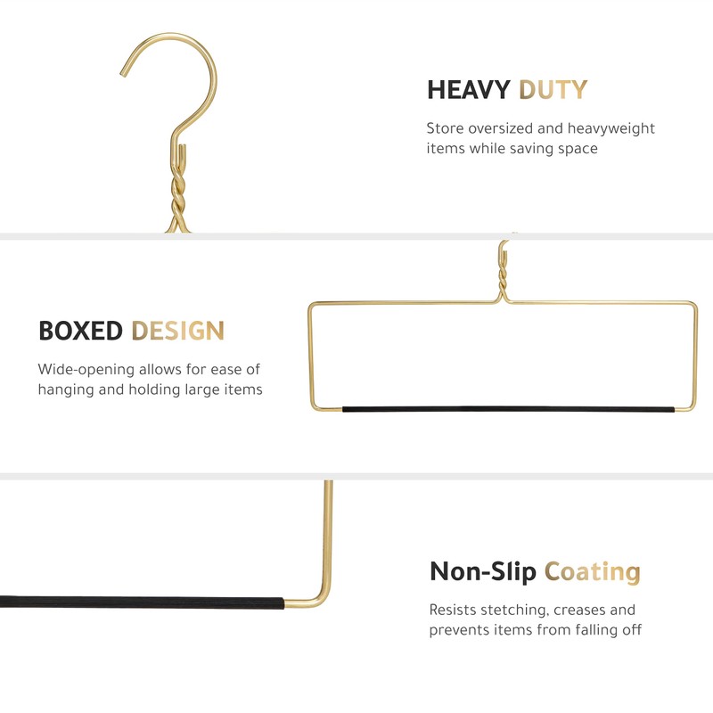 Quality Blanket Linen Hangers Wide Heavy Duty Hanger for Blankets,
