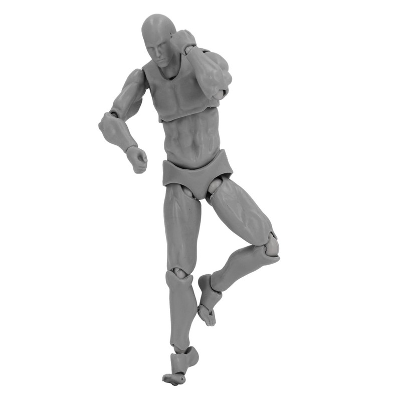 Figure Model PVC Action Figure Drawing Model Movable Joint Pedestal