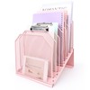 SUMMORO Inclined File Organizer for Desk, 7-Tier Vertical File Folder