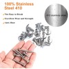 Self-tapping screws, self-tapping screws, stainless steel, 220 pieces, self-drilling screws,