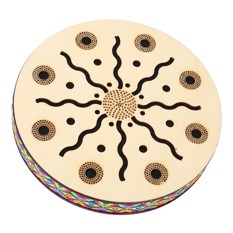 Sea Drum Ocean Wave Sound 8in Portable Maple Ethnic Musical