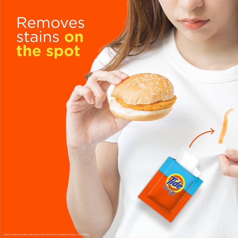 Tide Stain Remover for Clothes, Tide To Go Wipes, Instant