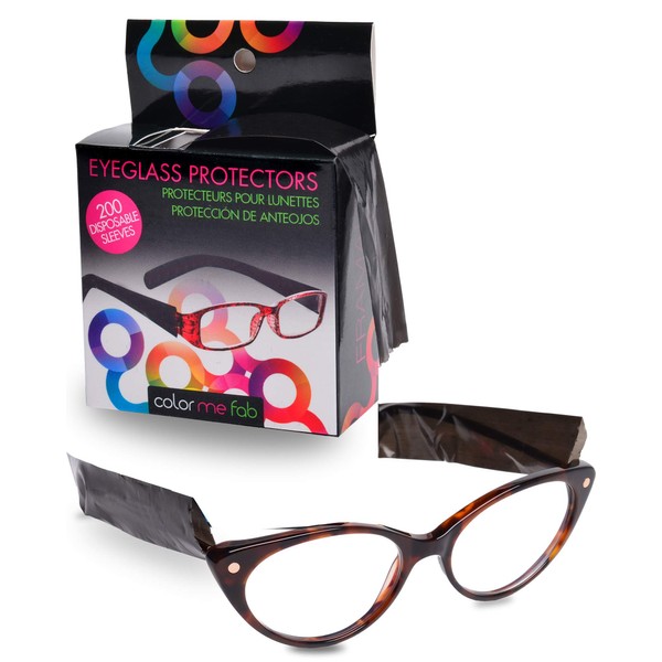 FRAMAR Eyeglass Sleeves - Covers for Eye Glasses against Hair Color, Hair Dye - 200 ct