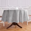 Solino Home Stripe Linen Round Tablecloth - 100% Pure Linen