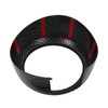4pcs Carbon Fiber Style Door Midrange Speaker Cover Trims for