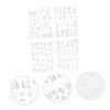 ABOOFAN 4sheets Snowflake Nail Stickers Nail Decals for Home Salon