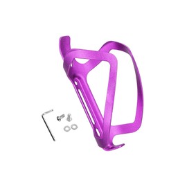 Bike Water Bottle Holder Universal Bicycle Bottle Cage with Screws,Durable, Lightweight,Great for Road and Mountain Bikes(Purple)