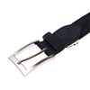 KIETH KE21466-19 Men's Nubuck Belt, Business, Genuine Leather, Black, Adjustable