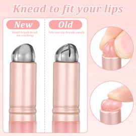 2pcs Silicone Lip and Concealer Makeup Brushes, Premium High Elastic Silicone Brush Set, Lip Mask Applicator Silicone Lip Brush, Reusable Cosmetic Tools for Lipsticks, Lip Balm, Concealer and Nail