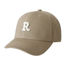 Lovechic: Men's Cap, Hat, Large Size, Alphabet, Stylish, 22.8 - 24.4 inches (58 - 62 cm), Hard Top, Unisex, beige