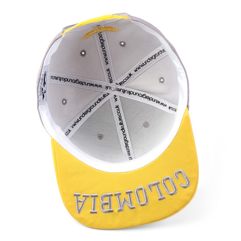 Underground Kulture Colombia Adjustable Flat Peak Snapback Hat World Cup