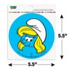 Smurfette Face Automotive Car Refrigerator Locker Vinyl Circle Magnet