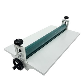 INTSUPERMAI Manual Cold Roll Laminator Machine Desktop Cold Laminating Machine with Foldable Working Table and Manual Pressure Adjustment for Photo Vinyl Film Laminating (750mm/29.53in)
