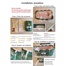 Portable Bathtub For Shower Stall, Large 45.3 inch Foldable Soaking Bathing Tub for Adults, Separate Family Bathroom Japanese SPA Collapsible Tub, Ideal for Hot Bath Ice Bath Drain Specifications