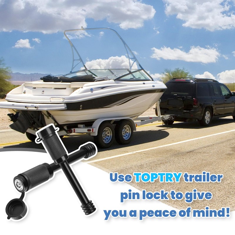 2 Pack Trailer Hitch Lock, Hitch Pin Lock with 5/8