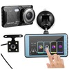 TEHAUX Touch Screen Dual Dash Cam Front and Rear Car