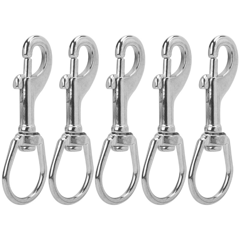 L100MM SpringSnap Clip Diving Hook Double Ended Stainless Steel Spring