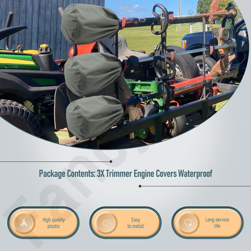 FancyTark 3 Pack - Trimmer Engine Covers Waterproof Weed Eater