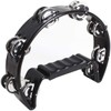 iGadgitz Xtra U6994 - Half Moon Hand Tambourine Double Cutaway