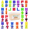 26 Pieces Alphabet Robots for Kids Alphabet Learning Toys, Alphabots
