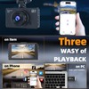 Dash Cam Front and Rear Camera, WiFi Dash Camera for
