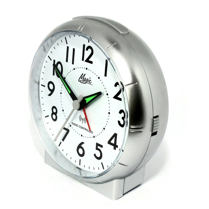 Radio-Controlled Alarm Clock, Dial, Lighting, Alarm Clock, Time, Rising Alarm