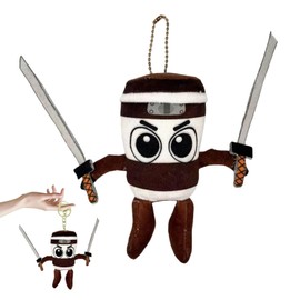 CPRNQY Cappuccino Assassino Figure, 12 cm, Brain Red, Italian Memes, Movable Figure, Collectible and Decoration for Fans of Creative and Original Collectibles, Ideal for Any Collection