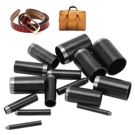 Tissting 15 Pcs Leather Hole Punch Set, 1-15mm 15 Sizes Round Hollow Hole Puncher Leather Craft Die Cutter Tool for Watch Band, Wallet, Belt, Canvas