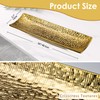 Hollyone Plant Tray Saucer Decor Gold Metal Ceramic 16inch Rectangular