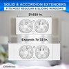 Comfort Zone CZ329WT 9" Dual Window Fan with 180° Rotating