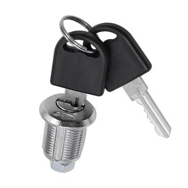 Pack of 2 ZONADAH Mailbox Locker Lock Cabinet Lock 20 mm Lever Lock with 4 Keys Round Head Cam Lock Key Set for Cabinet Keyed Padlocks Drawer Mailbox