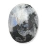 ZAIN GEMS LLC Gemstone Rainbow Moonstone Carved Palm Stone/Pocket Palm