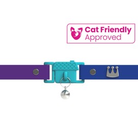Kittyrama Cat Collar with Bell. As Seen in VOGUE. Breakaway, Quick Release, Hypoallergenic, Vet Approved. Lightweight Kitten Collar. Soft & Comfy. Monte Carlo