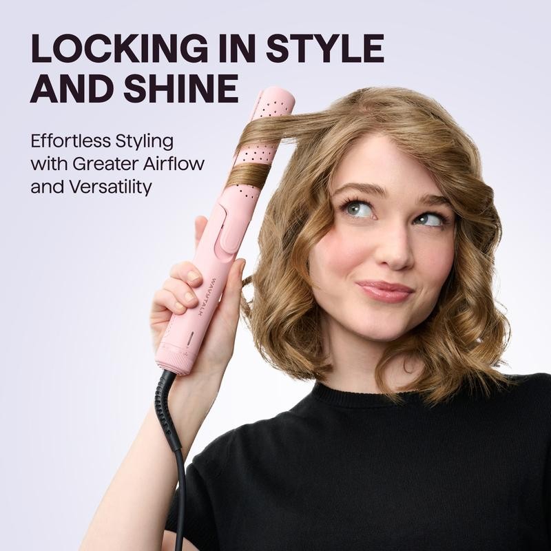 Wavytalk Cool Curl Airflow Styler, 2 in 1 Flat Iron