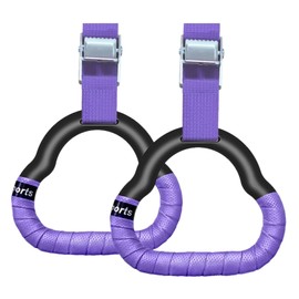 EACHPT Gymnastic Rings Set Childrens Home Fitness Training Equipment with Adjustable Buckle Heightening Pull Ring for Physical Training Used with Indoor Horizontal Bar