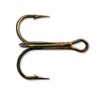 Mustad Classic Round Bend Treble Hook (Pack of 25), Bronze,