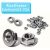 Flange Nuts without Locking Teeth (Smooth) M5 DIN 6923 Stainless
