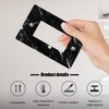 1 Gang Rocker Wallplates，Black And White Marble Texture Decor Bamboo