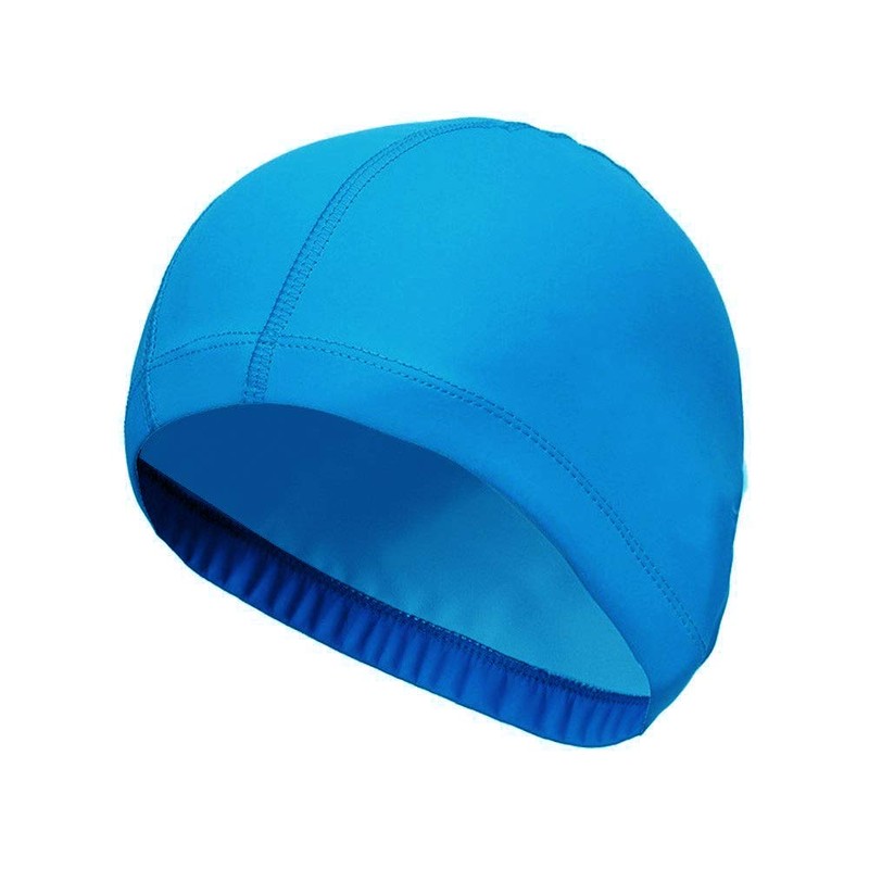 CENZICOM Man Women Pure Color Nylon Spandex Fabric Swim Cap
