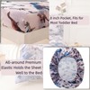 SDIII 4 Piece 3D Dinosaur Toddler Bedding Set Soft Microfiber