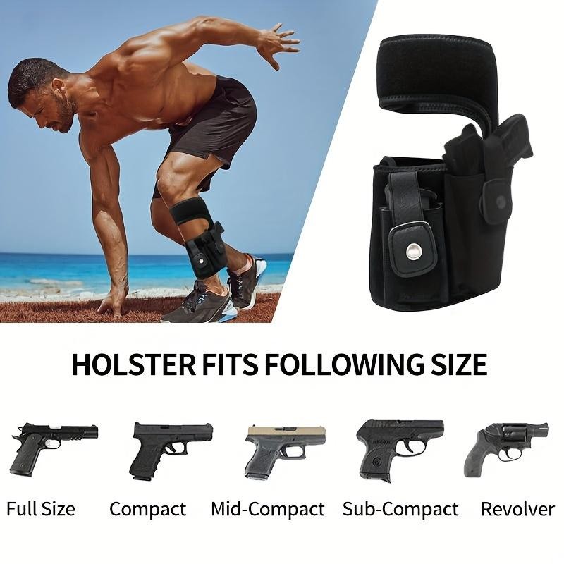Ultimate Ankle Holster with Calf Strap for Concealed Carrying Neoprene