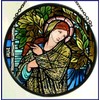 Decorative Hand Printed Stained Glass Window Sun Catcher/Roundel in a
