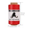 Jupean Waxed Thread, 150m /164Yards Red Leather Waxed Thread, Leather