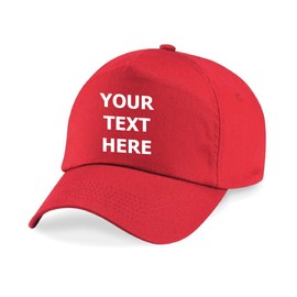 Kids Baseball Cap (Bright Red)