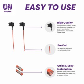 No Crimping Add-A-Circuit Fuse Taps - Standard Blade Fuse Holder ATO/ATC 12V/24V/32V Easily Add Protected Piggy Back Fuse in Seconds For Cars, Motorbikes, Trucks and Caravans.