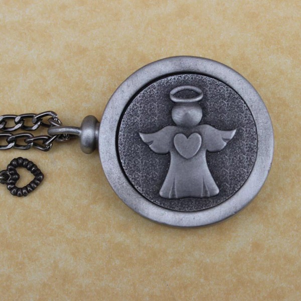 Pewter Keepsake Pet Memory Charm Cremation Urn with Chain -