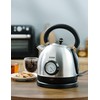 Retro Electric Water Kettle 1.8L Stainless Steel for Boiling Water