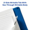 Avery Margin Ultra Tabs, 2.5" x 1", 2-Side Writable, White,